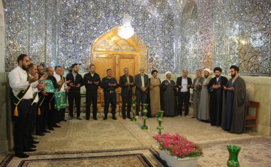 مراسم خطبه خوانی خادمین حرم حضرت معصومه سلام الله علیها در آستان برادر گرامی شان