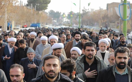 برگزاری مراسم تشییع و خاک سپاری پیکر حجت‌الاسلام حاج سید هاشم سجادی نسب(1)