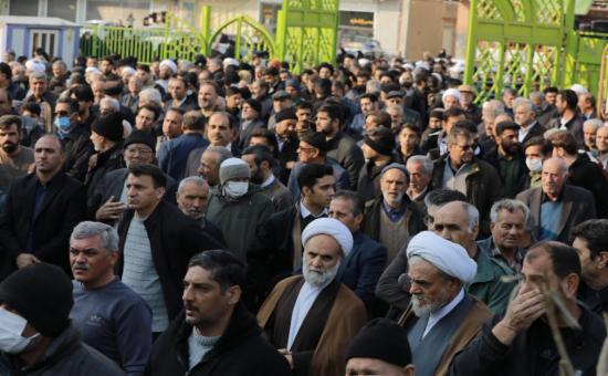 برگزاری مراسم تشییع و خاک سپاری پیکر حجت‌الاسلام حاج سید هاشم سجادی نسب(1)