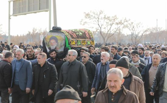 برگزاری مراسم تشییع و خاک سپاری پیکر حجت‌الاسلام حاج سید هاشم سجادی نسب(1)