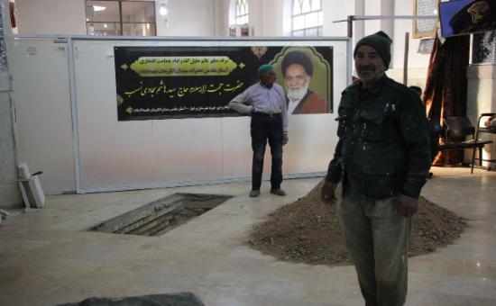 برگزاری مراسم تشییع و خاک سپاری پیکر حجت‌الاسلام حاج سید هاشم سجادی نسب(1)