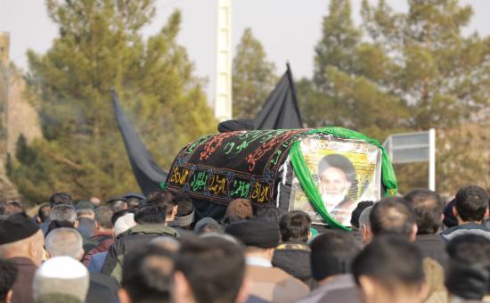برگزاری مراسم تشییع و خاک سپاری پیکر حجت‌الاسلام حاج سید هاشم سجادی نسب(1)