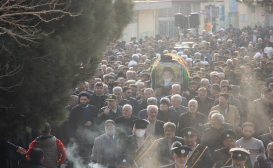 برگزاری مراسم تشییع و خاک سپاری پیکر حجت‌الاسلام حاج سید هاشم سجادی نسب(1)