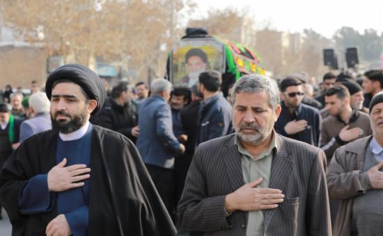 برگزاری مراسم تشییع و خاک سپاری پیکر حجت‌الاسلام حاج سید هاشم سجادی نسب(1)
