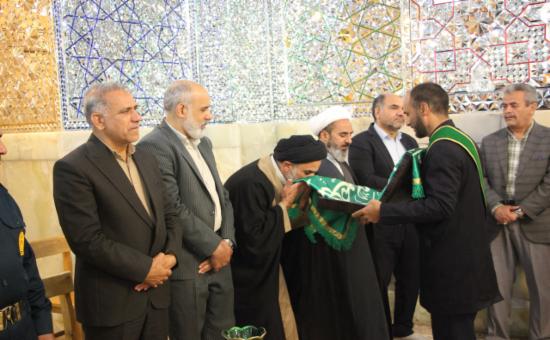 مراسم خطبه خوانی خادمین حرم حضرت معصومه سلام الله علیها در آستان برادر گرامی شان