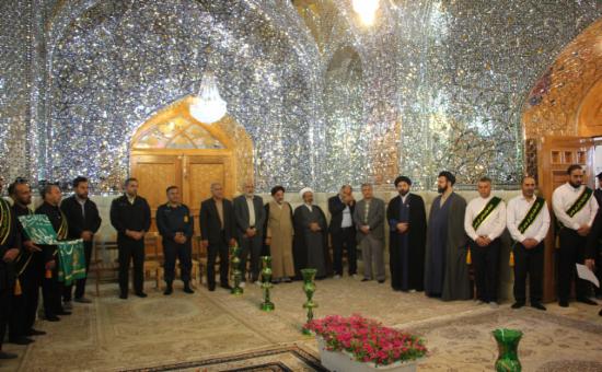 مراسم خطبه خوانی خادمین حرم حضرت معصومه سلام الله علیها در آستان برادر گرامی شان