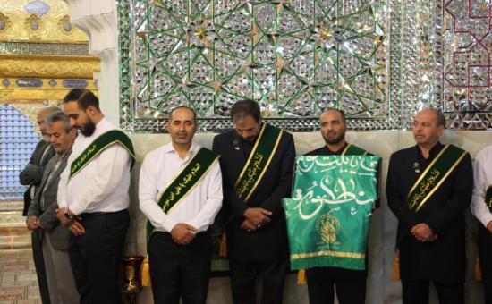 مراسم خطبه خوانی خادمین حرم حضرت معصومه سلام الله علیها در آستان برادر گرامی شان