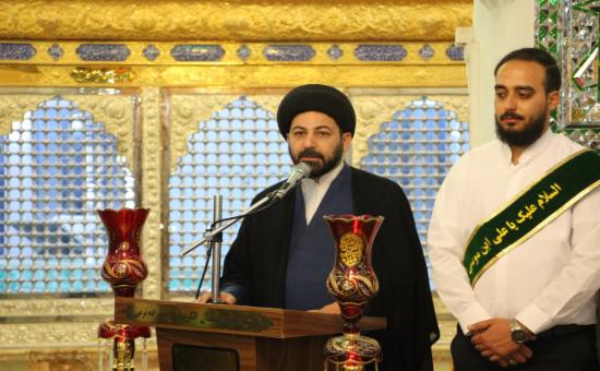 مراسم خطبه خوانی خادمین حرم حضرت معصومه سلام الله علیها در آستان برادر گرامی شان