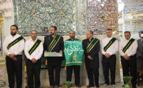 مراسم خطبه خوانی خادمین حرم حضرت معصومه سلام الله علیها در آستان برادر گرامی شان