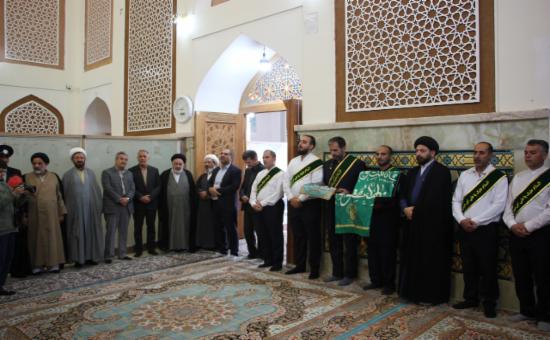 مراسم خطبه خوانی خادمین حرم حضرت معصومه سلام الله علیها در آستان برادر گرامی شان