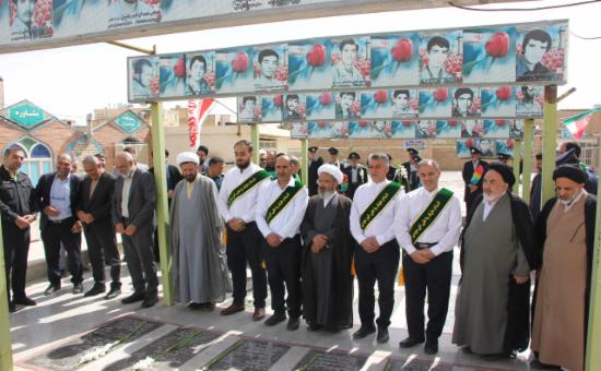 مراسم خطبه خوانی خادمین حرم حضرت معصومه سلام الله علیها در آستان برادر گرامی شان