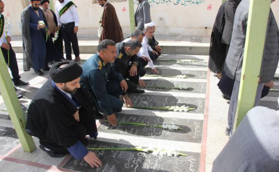 مراسم خطبه خوانی خادمین حرم حضرت معصومه سلام الله علیها در آستان برادر گرامی شان