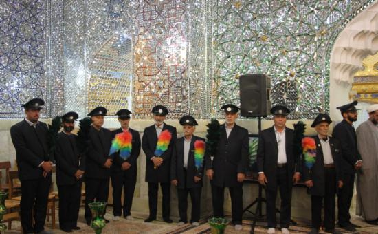 مراسم خطبه خوانی خادمین حرم حضرت معصومه سلام الله علیها در آستان برادر گرامی شان