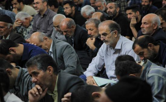 مراسم قرائت دعای کمیل با نوای حاج مهدی سلحشور