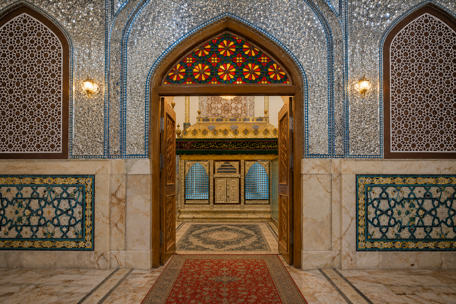 خادمی افتخاری در آستان مقدس سیدان الکریمان