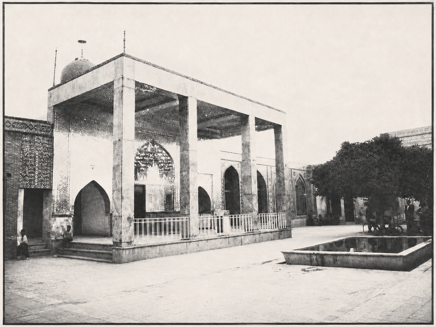 تصویر تاریخی آستان امامزاده ابراهیم در امامزاده نرمی